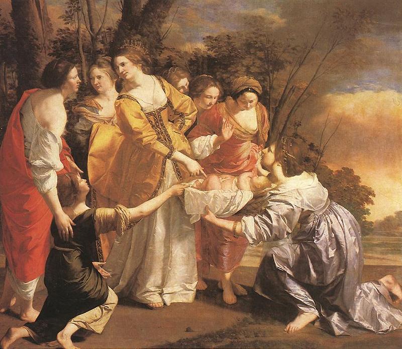 GENTILESCHI, Orazio Finding of Moses dfgh